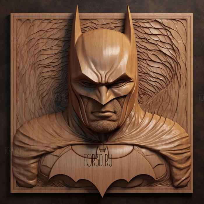 Batman Forever 4 stl model for CNC